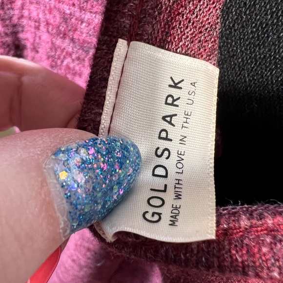 NWOT Goldspark Long Sleeve Peep Shoulder Sweater Sz Small - Picture 3 of 4